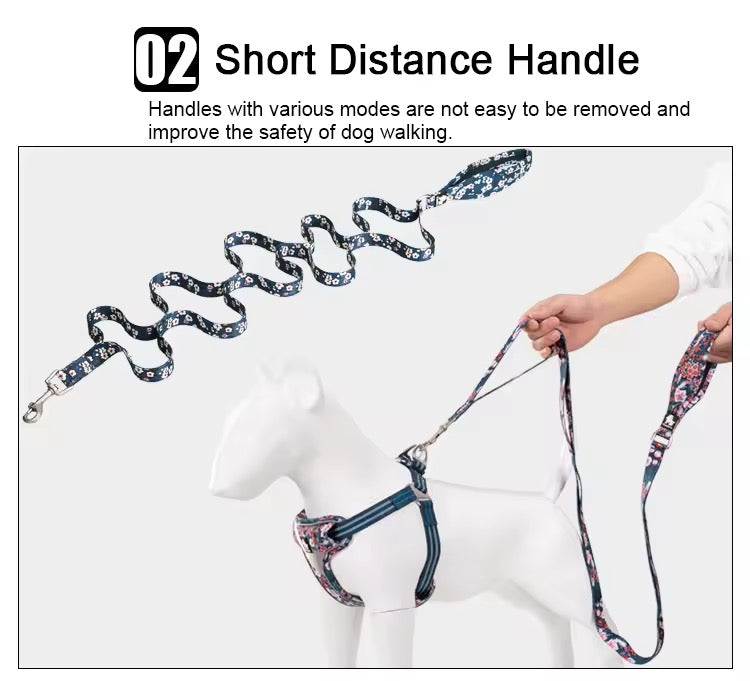 Floral Pet Leash (Camouflage Blue Only)