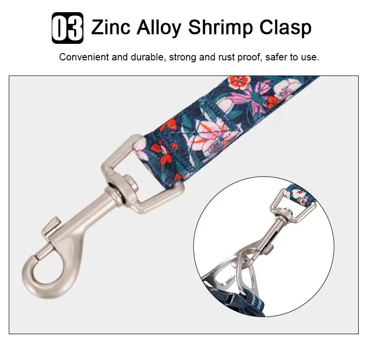 Floral Pet Leash (Camouflage Blue Only)