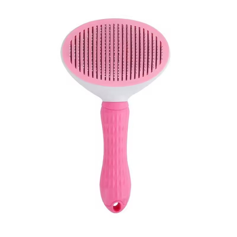 One-Click Fur Removal Grooming Brush