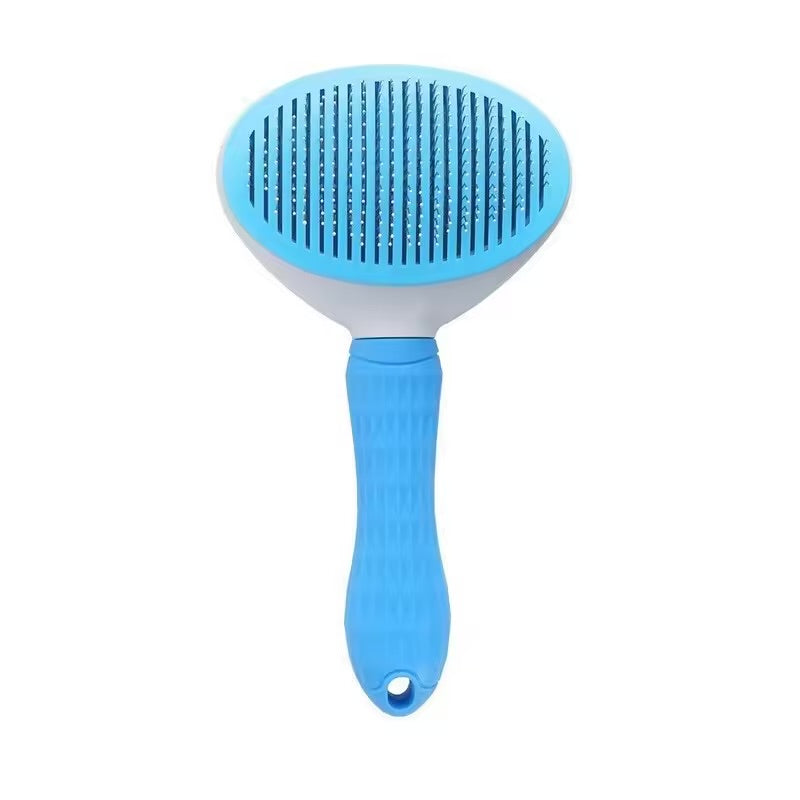One-Click Fur Removal Grooming Brush