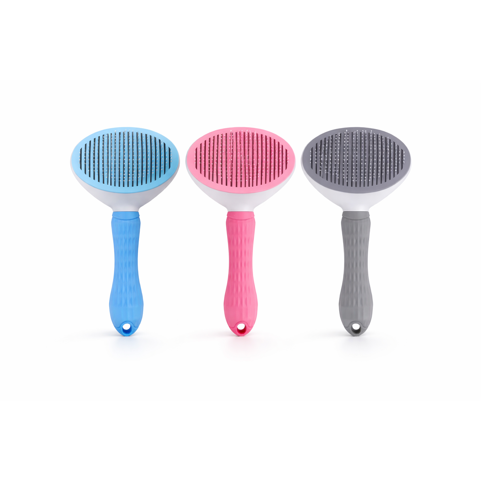 One-Click Fur Removal Grooming Brush